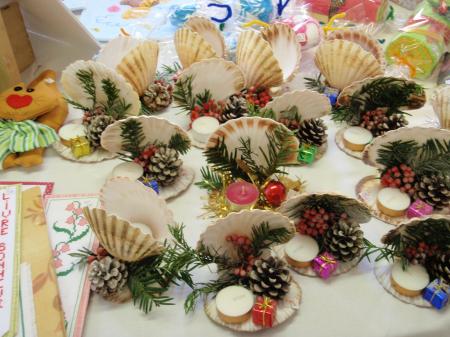 deco noel avec coquille st jacques