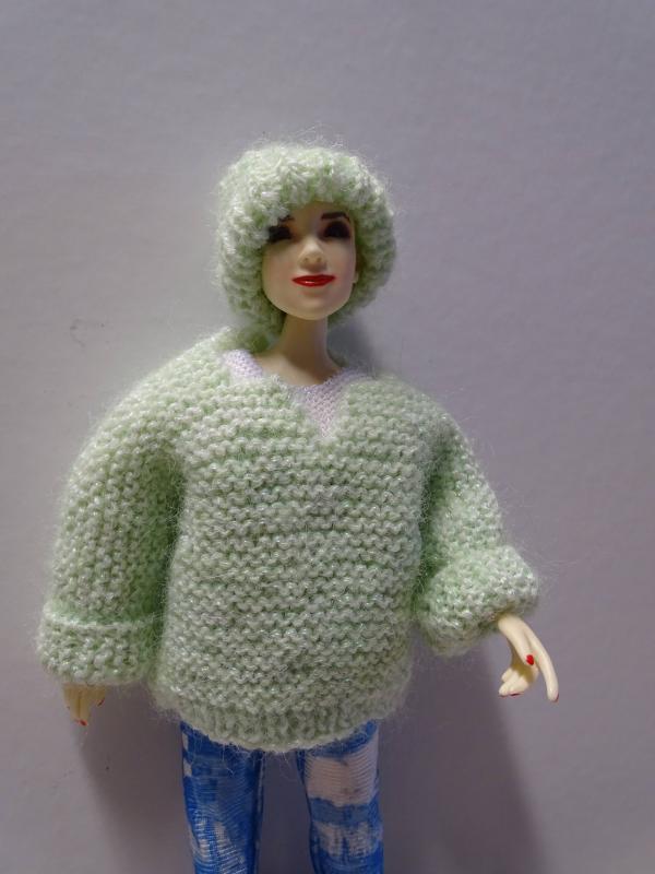 Poupées Vêtements Hand Knitted Cardigan 12-14" 30-36 cm poupée choix de couleur. 