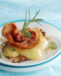 Piccatas de Veau  l\'Emmental, Pancetta et Sauge