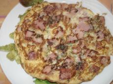 Omelette au jambon