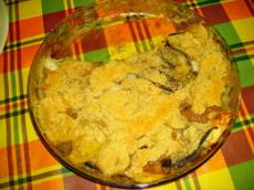 Gratin d\'aubergines  la banane plantain