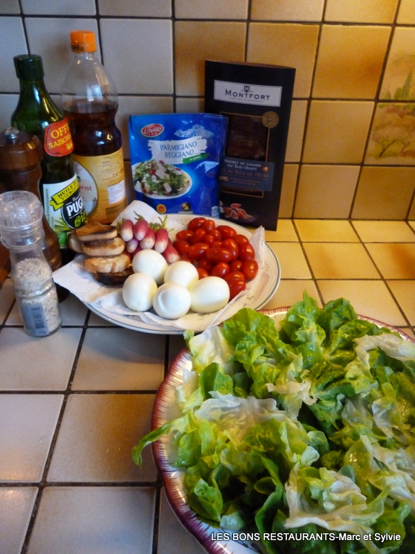 SALADE AUX MAGRET DE CANARD SÉCHÉS - LES BONS RESTAURANTS