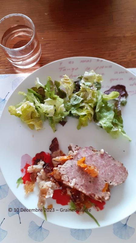 Pâté en croûte veau et jambon et son moule magique, salade de butternut à  l'huile de noisettes - Et si c'était bon