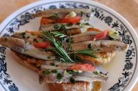 Boquerones con Pan Tomate