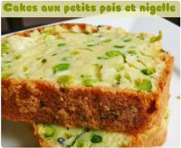 Cake aux Petits Pois, Chvre et Nigelle