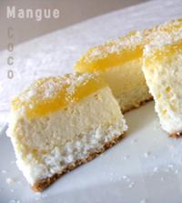 Cheesecake Noix de Coco et Mangue Anisée