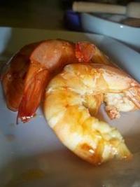 Crevettes Marinées Mangue-Soja-Miel