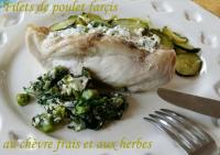 Filets de Poulet Farcis au Chvre Frais et aux Herbes