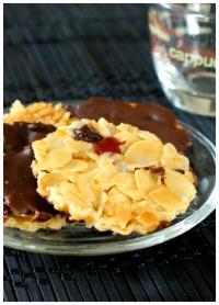 Florentins aux Fruits confits, Chocolat et Amandes effiles