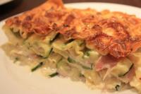 Lasagnes aux Courgettes et Crme de Camembert