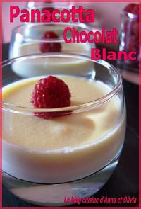 Panacotta au Chocolat Blanc