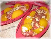 Papillotes de Filet Mignon aux Pches et Amandes