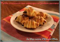 Petits Croissants aux Asperges et Jambon Serrano