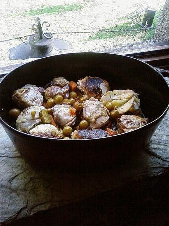 Tajine de Poulet en Cocotte en Fonte