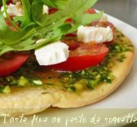 Tarte Fine au Pesto de Roquette, Espuma de Chorizo