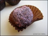 Truffes au Chocolat et aux Biscuits rose de Reims