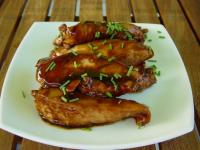 Aiguillettes de poulet laques  la sauce Teriyaki