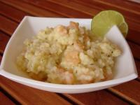 Risotto light aux crevettes, citron et aneth