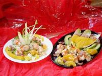 Salade de scampis  la mangue (light!!)