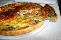 Quiche de courgettes et petits lardons