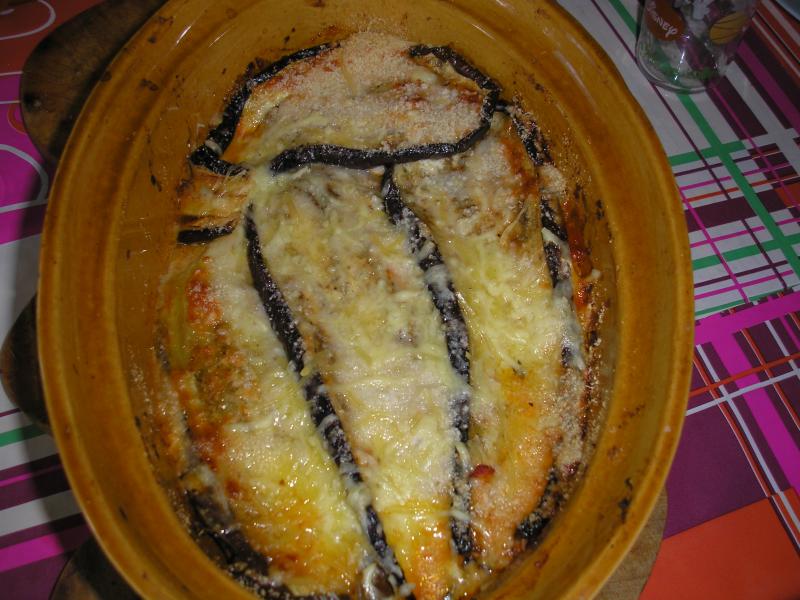 Aubergines et Mozzarella faon Lasagnes