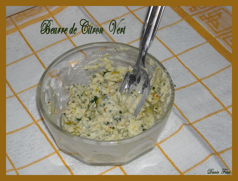 Beurre de Citron Vert au Piment d\'Espelette
