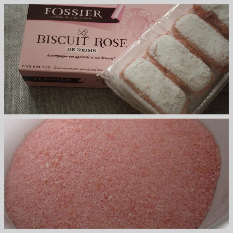 Moelleux aux biscuits roses de Reims.
