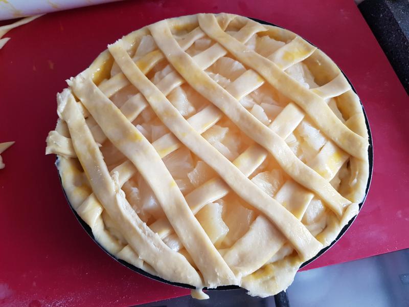 Tarte crme ptissire annanas 