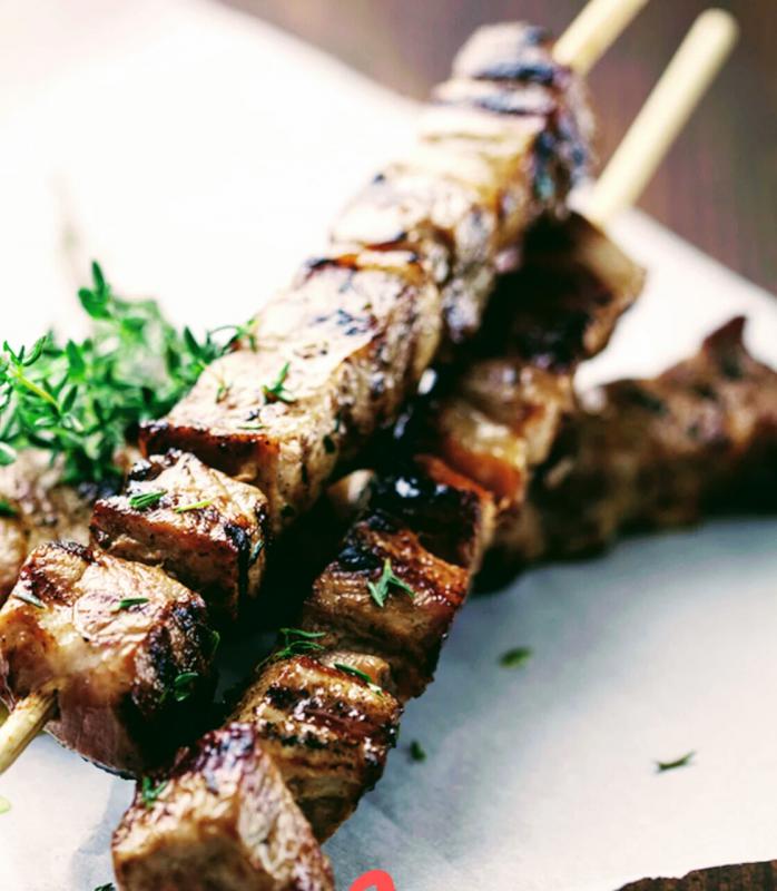 Brochettes de boeuf 