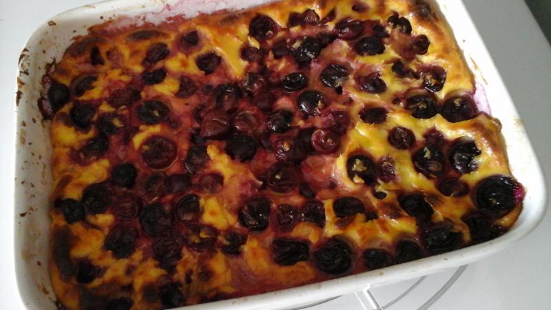 Clafoutis aux prunes 