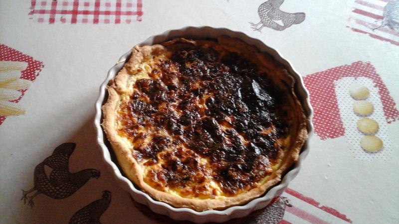 Une quiche au bleu d\'Auvergne 