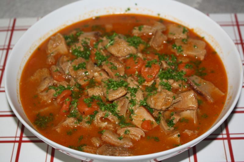 Au menu du jour; des tripes!