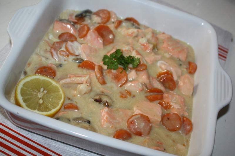 Blanquette de saumon.