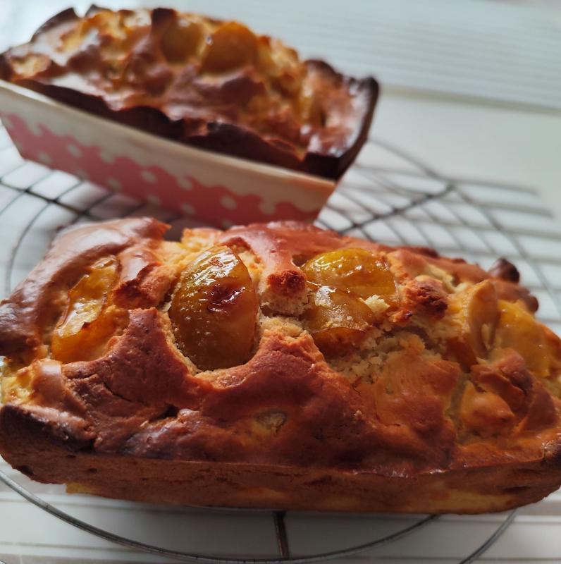 Cake aux mirabelles.