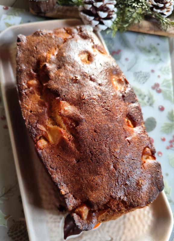 Cake aux pommes caram�lis�es.