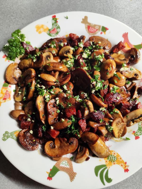 Champignons au chorizo 