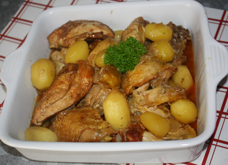 Fricasse de poulet au paprika.