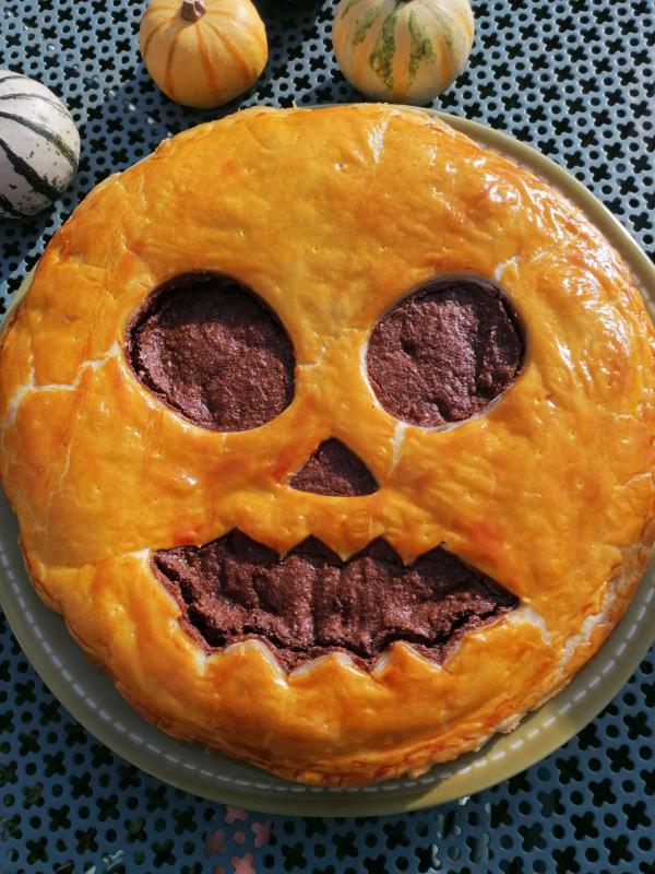 Ma galette \'citrouille\' d\'halloween. 