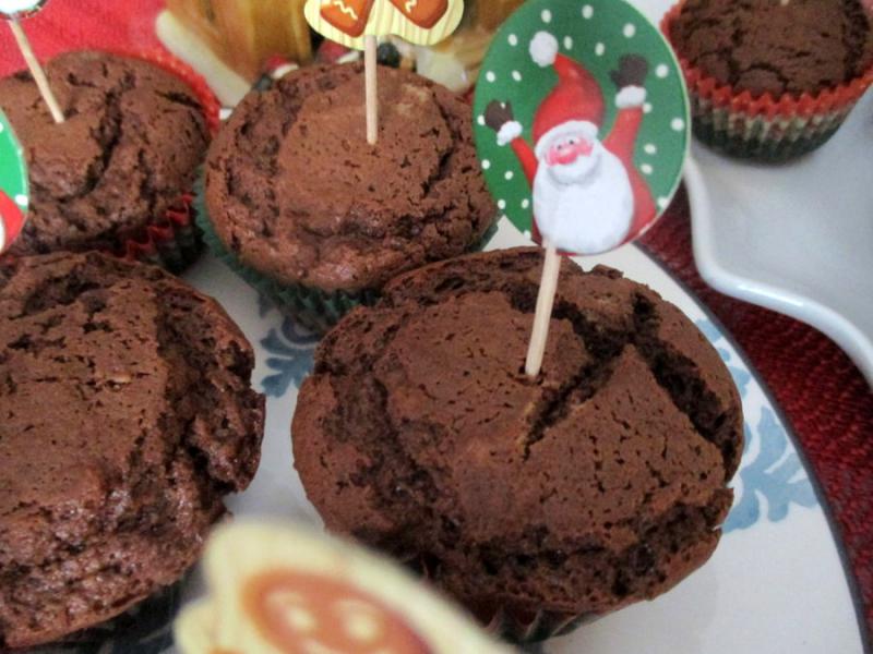 Muffins au chocolat.