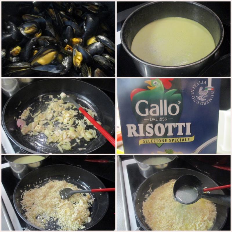 Risotto aux moules.