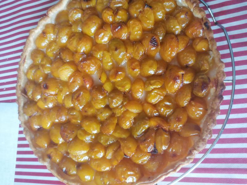 Tarte aux mirabelles. 