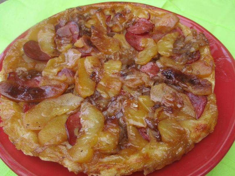 Tatin aux pommes et magret sch.