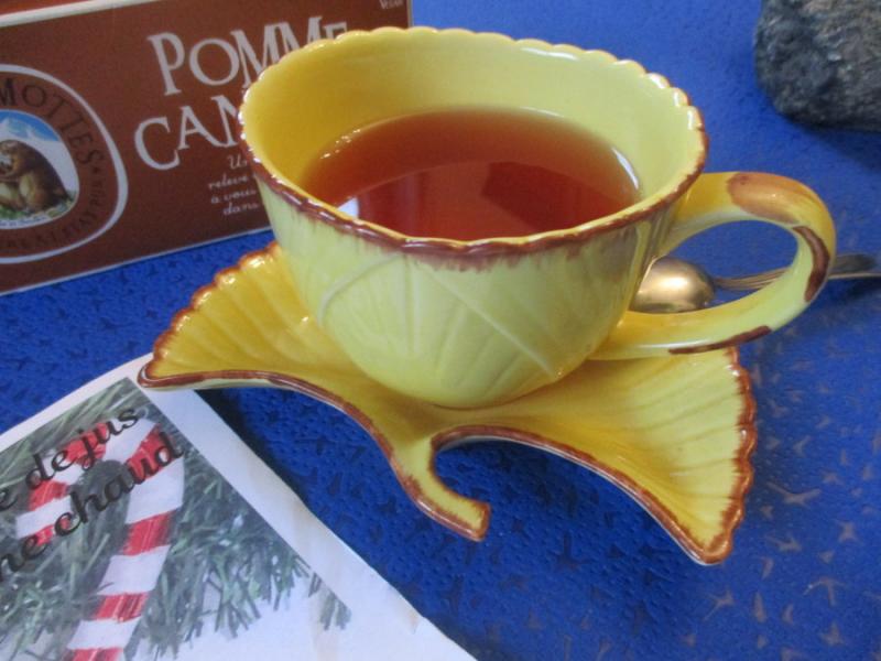 Tisane aux pommes et cannelle.