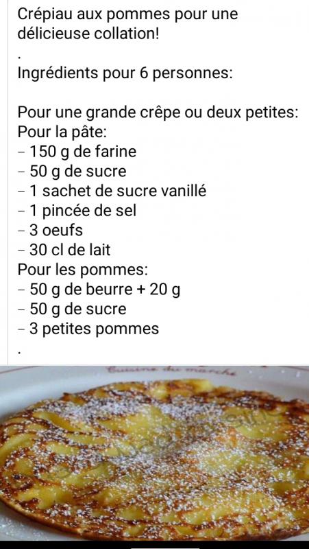 Crepiau aux pommes