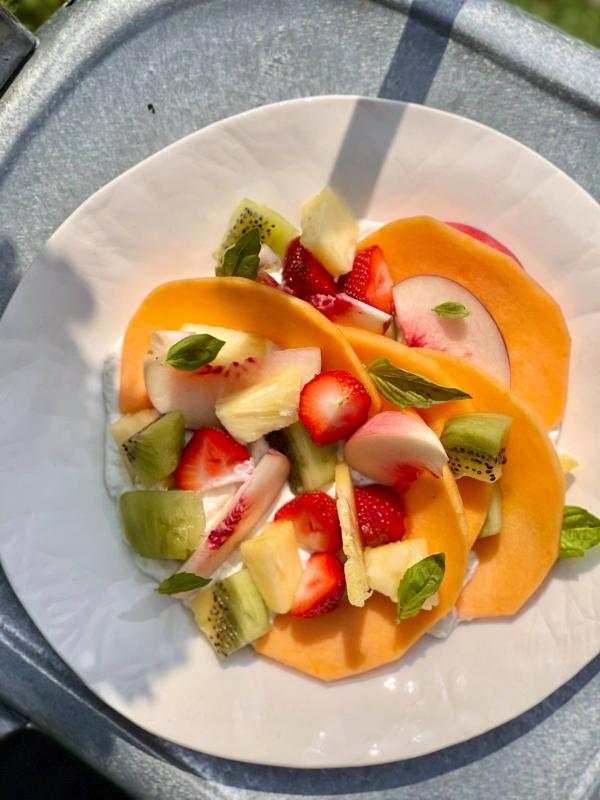 carpaccio de fruits pour le dessert