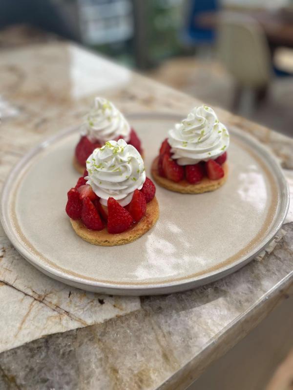 Tarte sable breton aux fraises pour le dessert