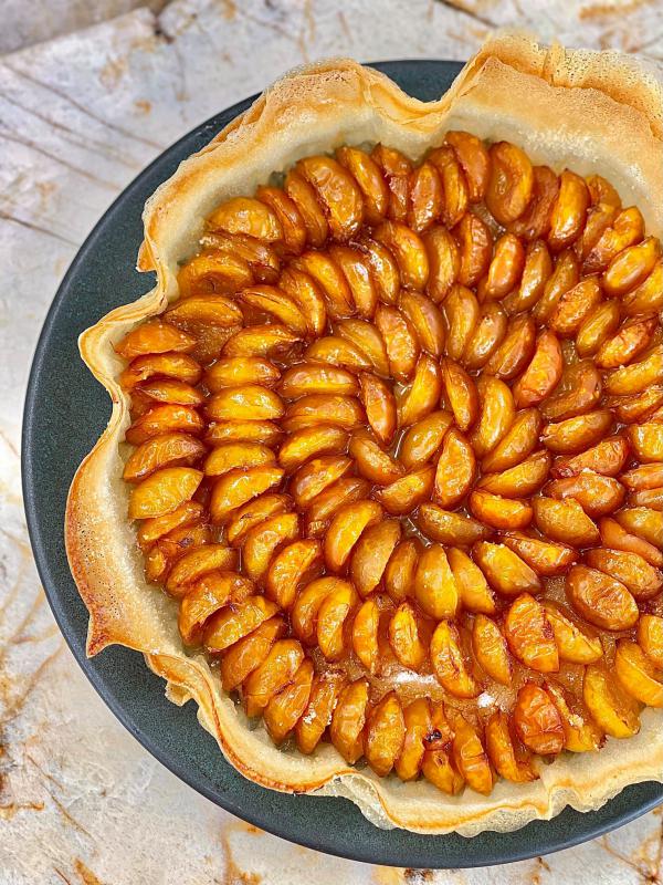 une belle tarte aux mirabelles