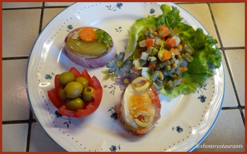 ASPICS OEUFS JAMBON ET LGUMES