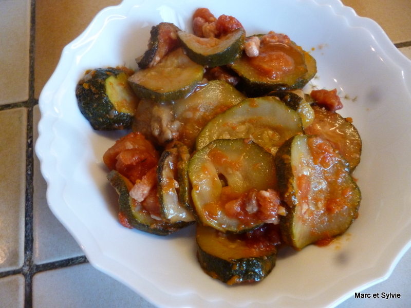 COURGETTES AUX LARDONS