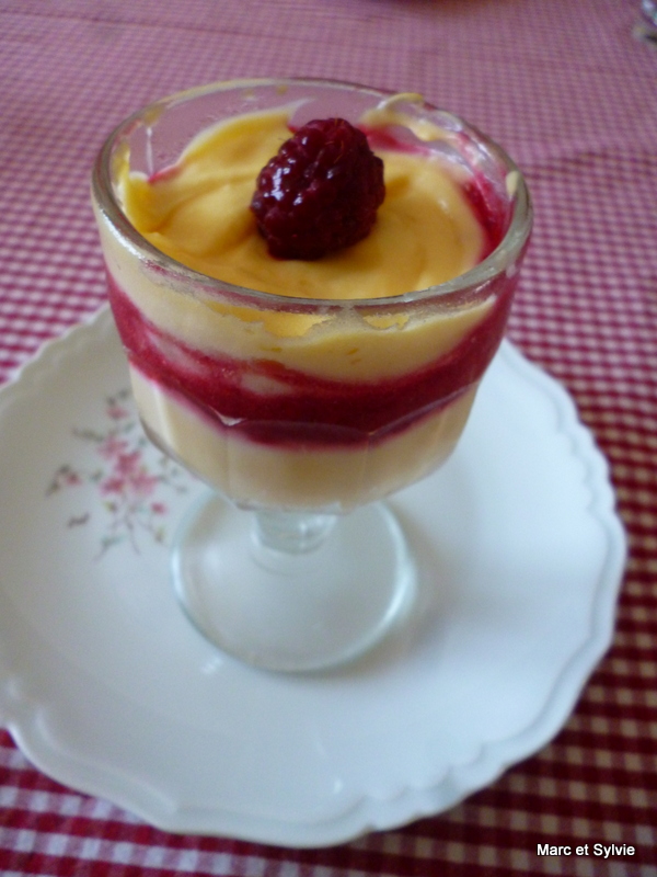 CRME DE FRAMBOISES AU MASCARPONE